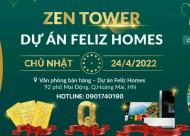 Ra mắt bảng hàng đợt 1 Zen Tower, tòa đẹp nhất dự án Feliz Homes Hoàng Mai với quần thể tiện ích 5 *